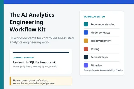The AI Analytics Engineering Workflow Kit cover