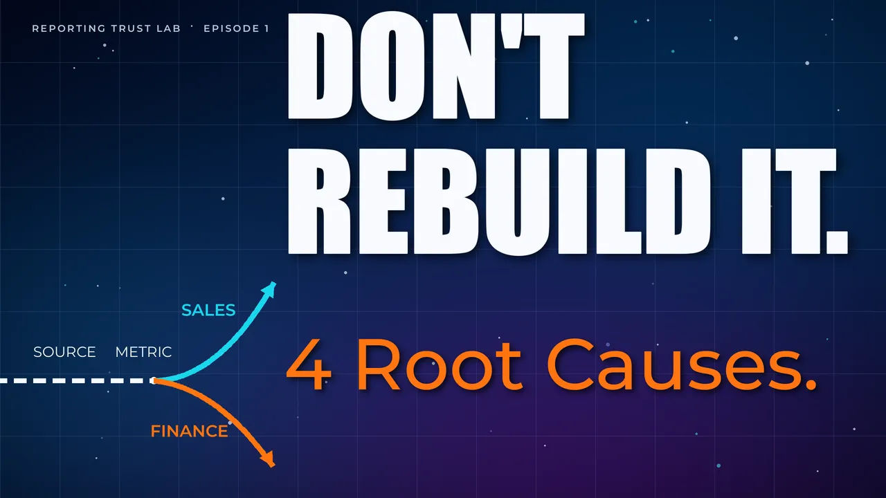 Reporting Trust Lab Episode 1 thumbnail: Your numbers don't match